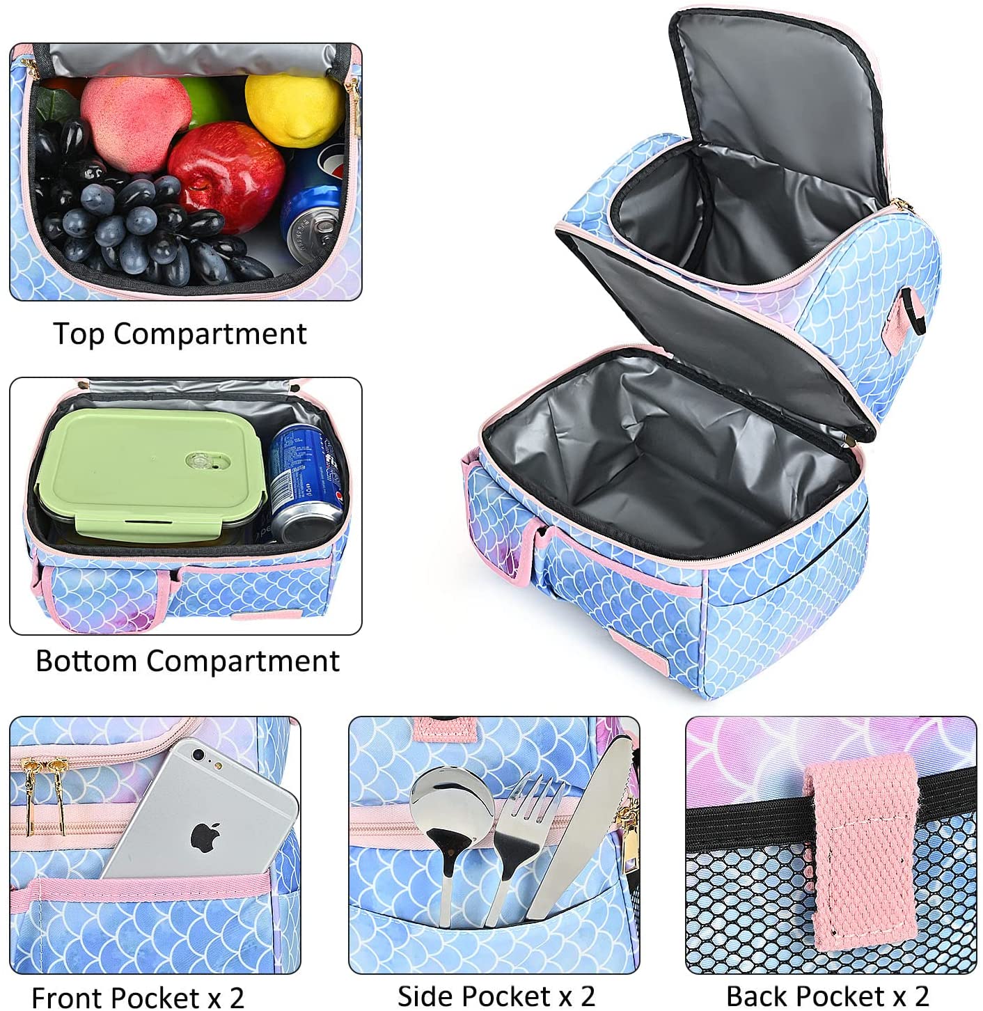 Wide bottom lunch bag clearance