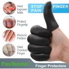 povihome Black Finger Protectors, Finger Cots, Moisturizing Thumb and  Finger Covers - New Thick Version - Elastic Cracked