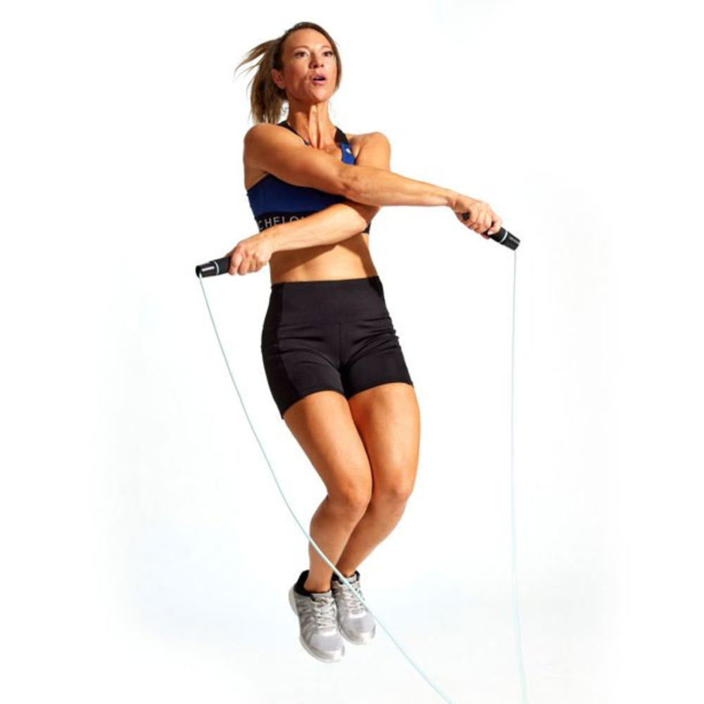 Echelon 1lb Weighted Jump Rope, 9 Feet Long with 30 Day Free FitPass Membership