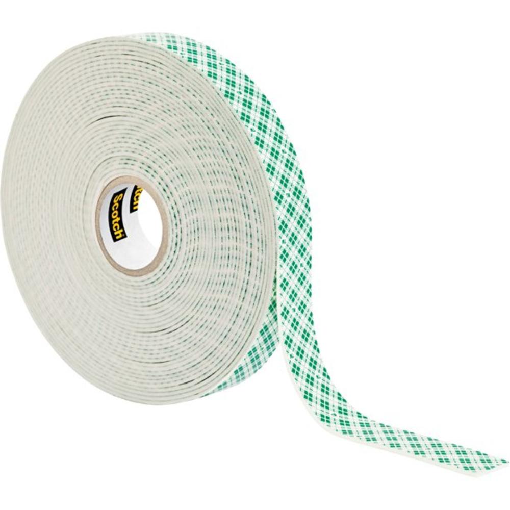 Scotch Indoor Double-Sided Mounting Tape, White, 3/4 in x 350 in, 1 Roll