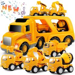 Nicmore Kids Toys Car for Boys: Boy Toy Trucks for 1 2 3 4 5 6 Year Old Boys Girls | Toddler Toys 5 in 1 Carrier Vehicle Construction