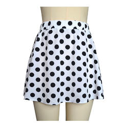 Jhon Peters Women Polka Dot Wave Point Pleated Skirt