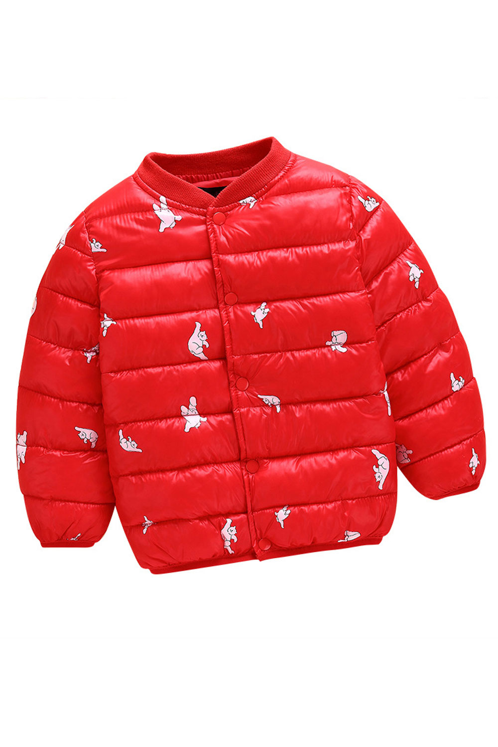 baby red leather jacket