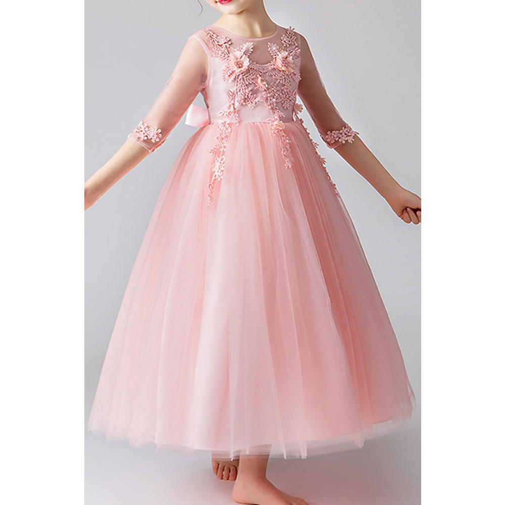 KettyMore Kid Girl Splendid Embroidered Lace Princess Dress