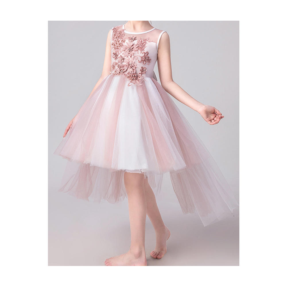 ZaraBeez Kids Girls Charming Flower Lace Party Dress