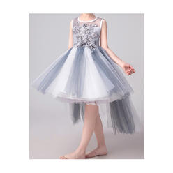 ZaraBeez Kids Girls Charming Flower Lace Party Dress