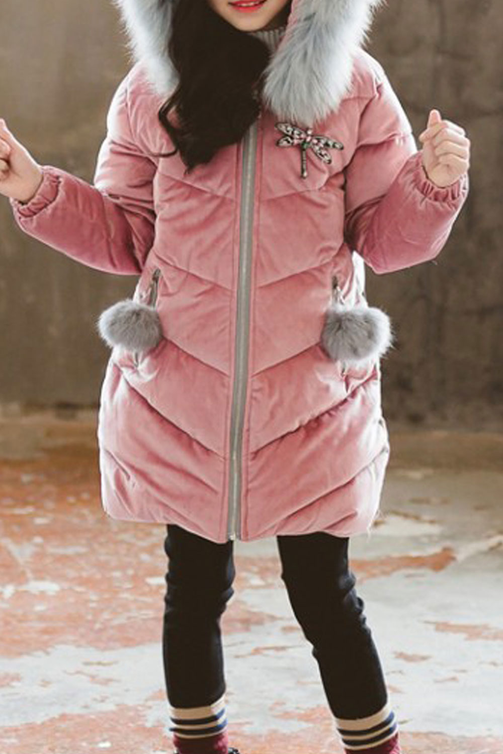jacket girl long