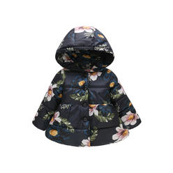 Zumeet Toddler Girl Winter Print Casual Jacket