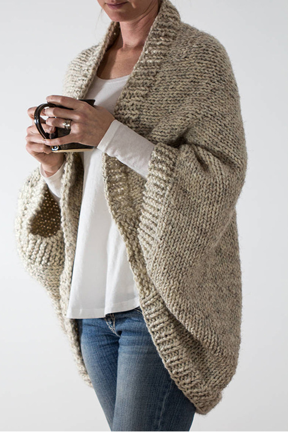 cowl neck cardigan women's