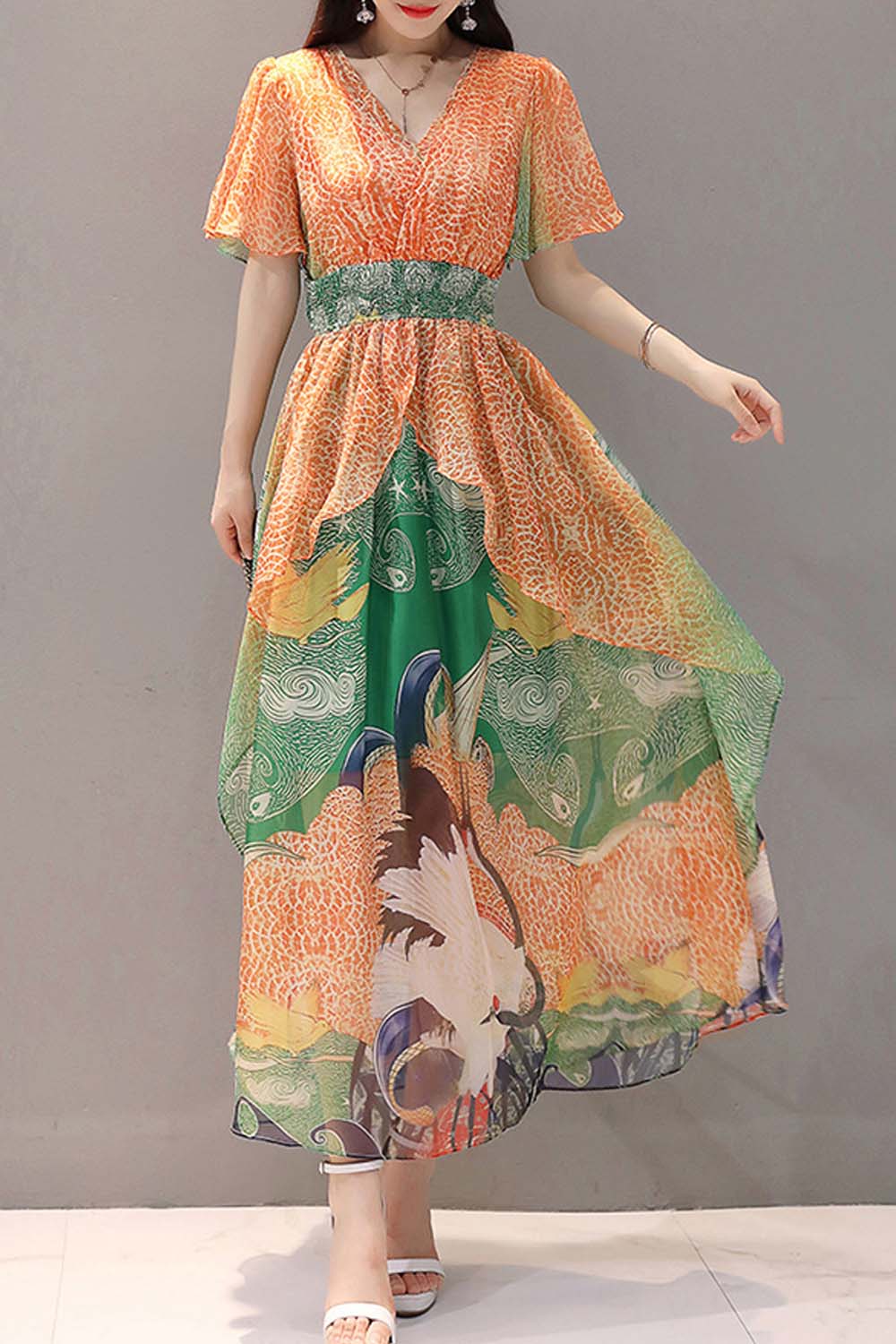 empire chiffon dress