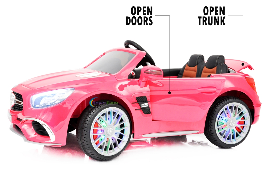 pink electric car