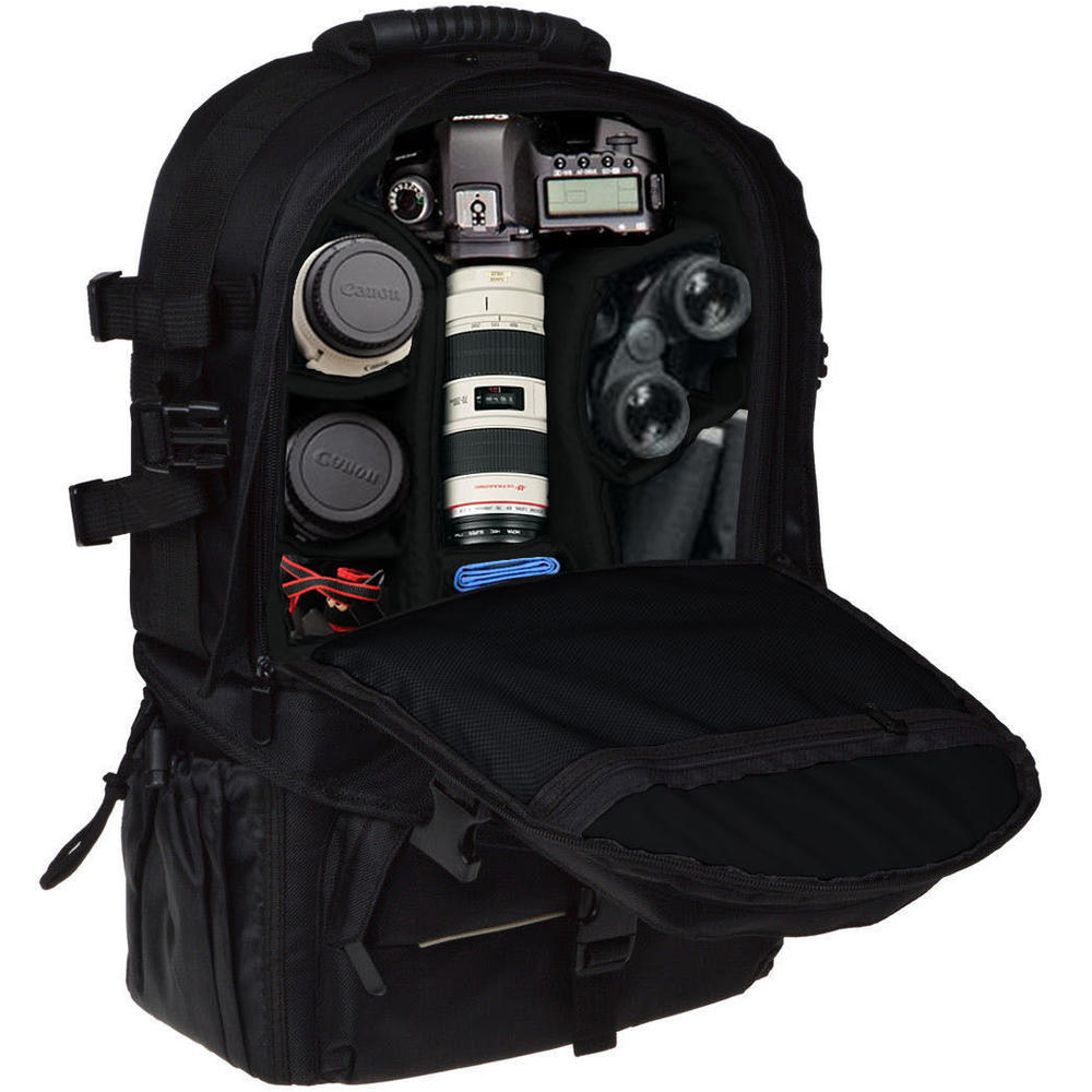 Homelala Large Deluxe Pro Photo Studio Camera Case Carry Shoulder Travel Bag Photography Backpack for DSLR SLR