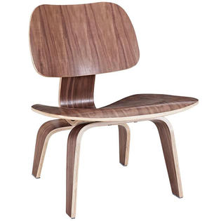 Homelala Set Of Two 2 Walnut Natural Wood Eames Style