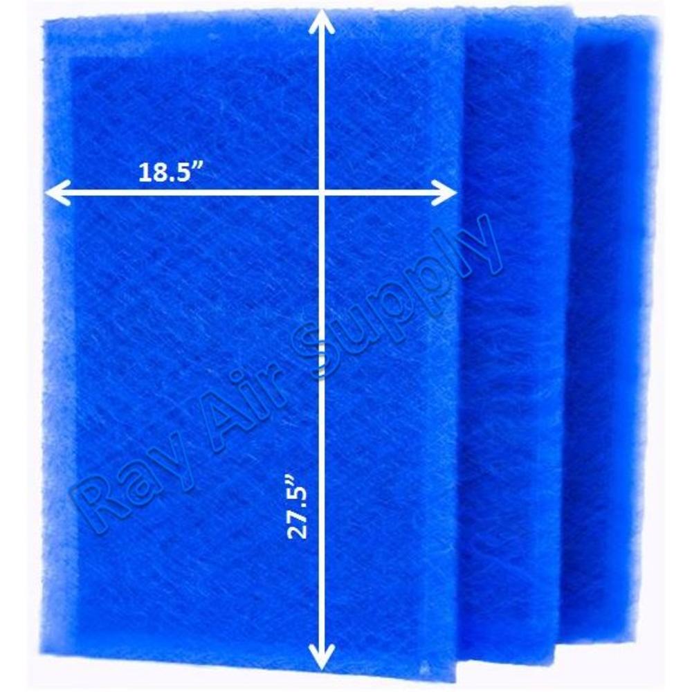 Ray Air Supply 20x30 EarthPure Air Cleaner Replacement Filter Pads 20x30 Refills (3 Pack) BLUE