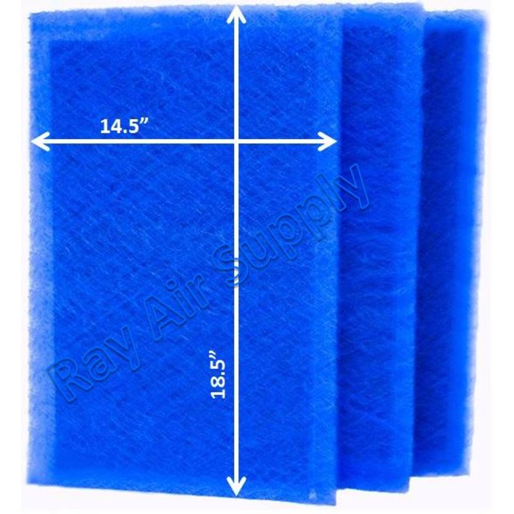 Ray Air Supply 16x21 Perfect Air Plus Air Cleaner Replacement Filter Pads 16x21 Refills (3 Pack) BLUE