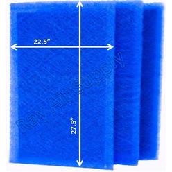 Ray Air Supply 24x30 Alpine Pure ET Air Cleaner Replacement Filter Pads 24x30 Refills (3 Pack) BLUE