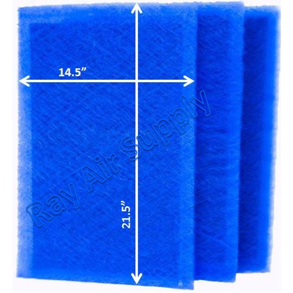 Ray Air Supply 16x24 Perfect Air Plus Air Cleaner Replacement Filter Pads 16x24 Refills (3 Pack) BLUE