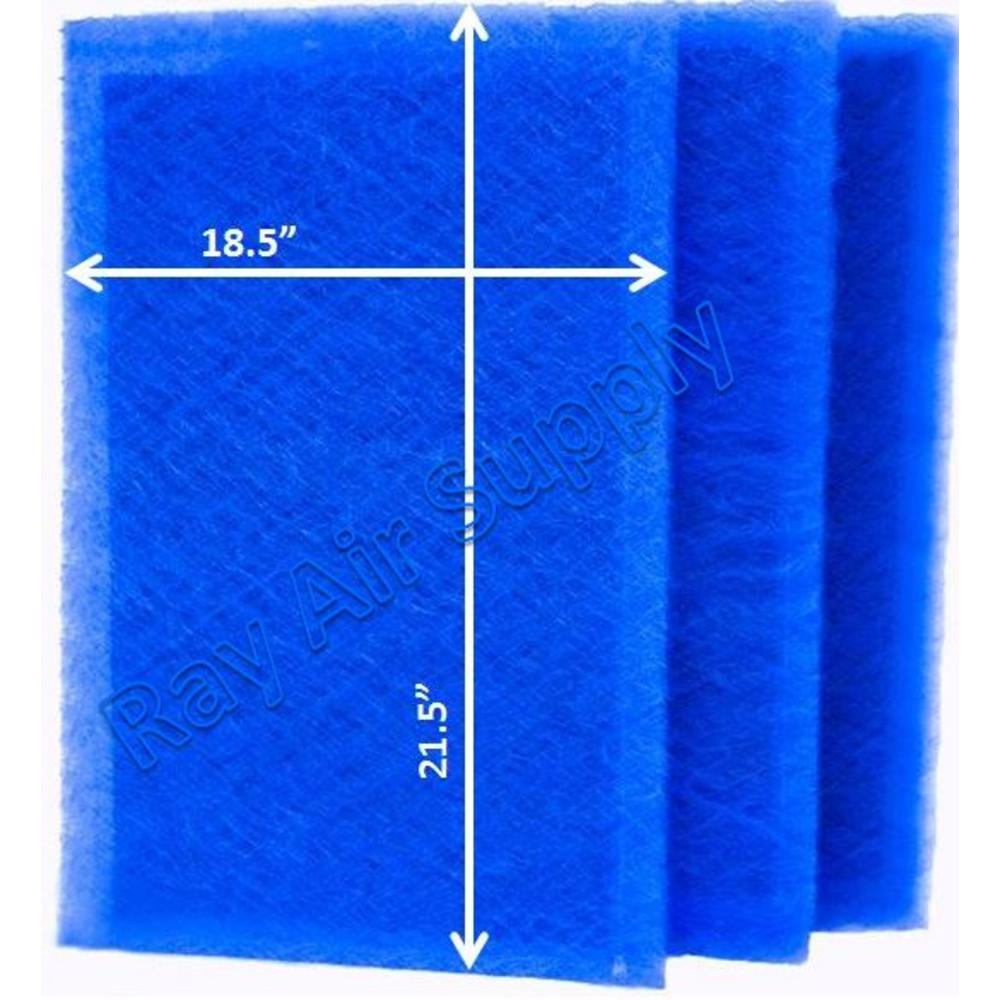 Ray Air Supply 20x24 EarthPure Air Cleaner Replacement Filter Pads 20x24 Refills (3 Pack) BLUE