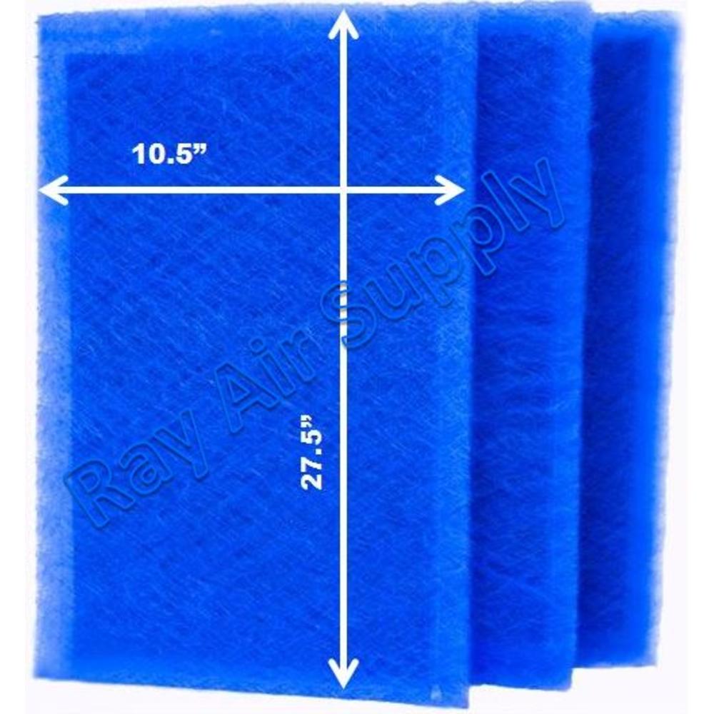 Ray Air Supply 12x30 EarthPure Air Cleaner Replacement Filter Pads 12x30 Refills (3 Pack) BLUE