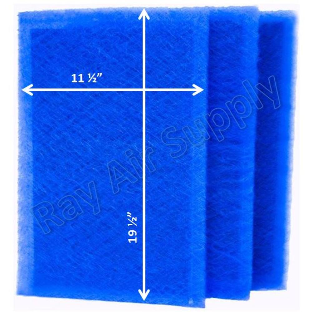 Ray Air Supply 13x22 Air Ranger Air Cleaner Replacement Filter Pads 13x22 Refills (3 Pack)