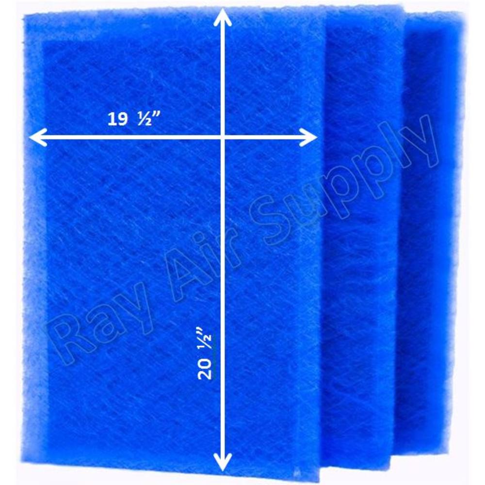 Ray Air Supply 21x23 Air Ranger Air Cleaner Replacement Filter Pads 21x23 Refills (3 Pack)