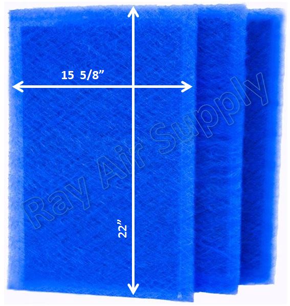 Ray Air Supply 17 1/8 X 24 1/2 Dynamic Air Cleaner Replacement Filter Pads Refills (3 Pack)