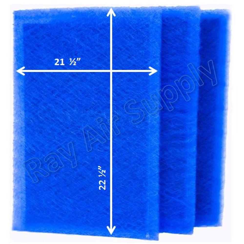 Ray Air Supply 24x24 Dynamic Air Cleaner Replacement Filter Pads 24x24 Refills (3 Pack)
