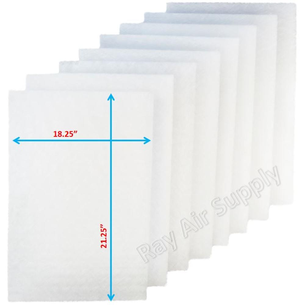 Ray Air Supply 20x24 Totaline CG1000 Air Cleaner Replacement Filter Pads 20x24 Refills (4 Pack) WHITE