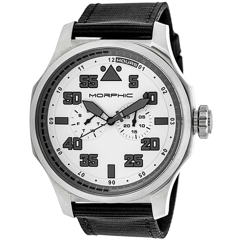 Alphabetdeal Morphic M48 Series Nylon-Band Watch w/ Day/Date
