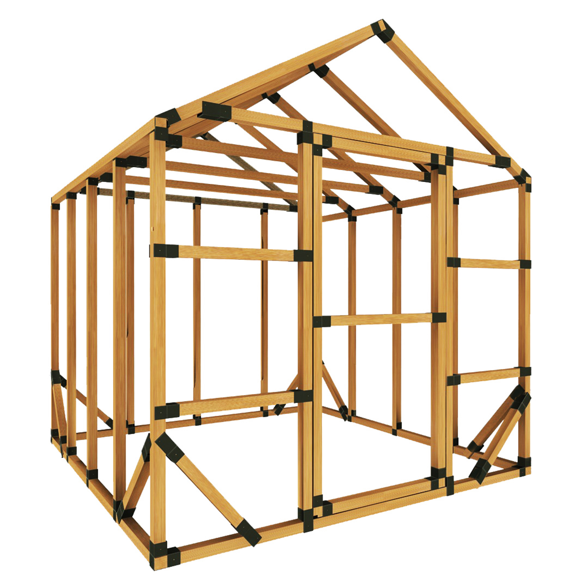 E Z Frames 8x8ss 8x8 E Z Frame Standard Storage Shed Kit