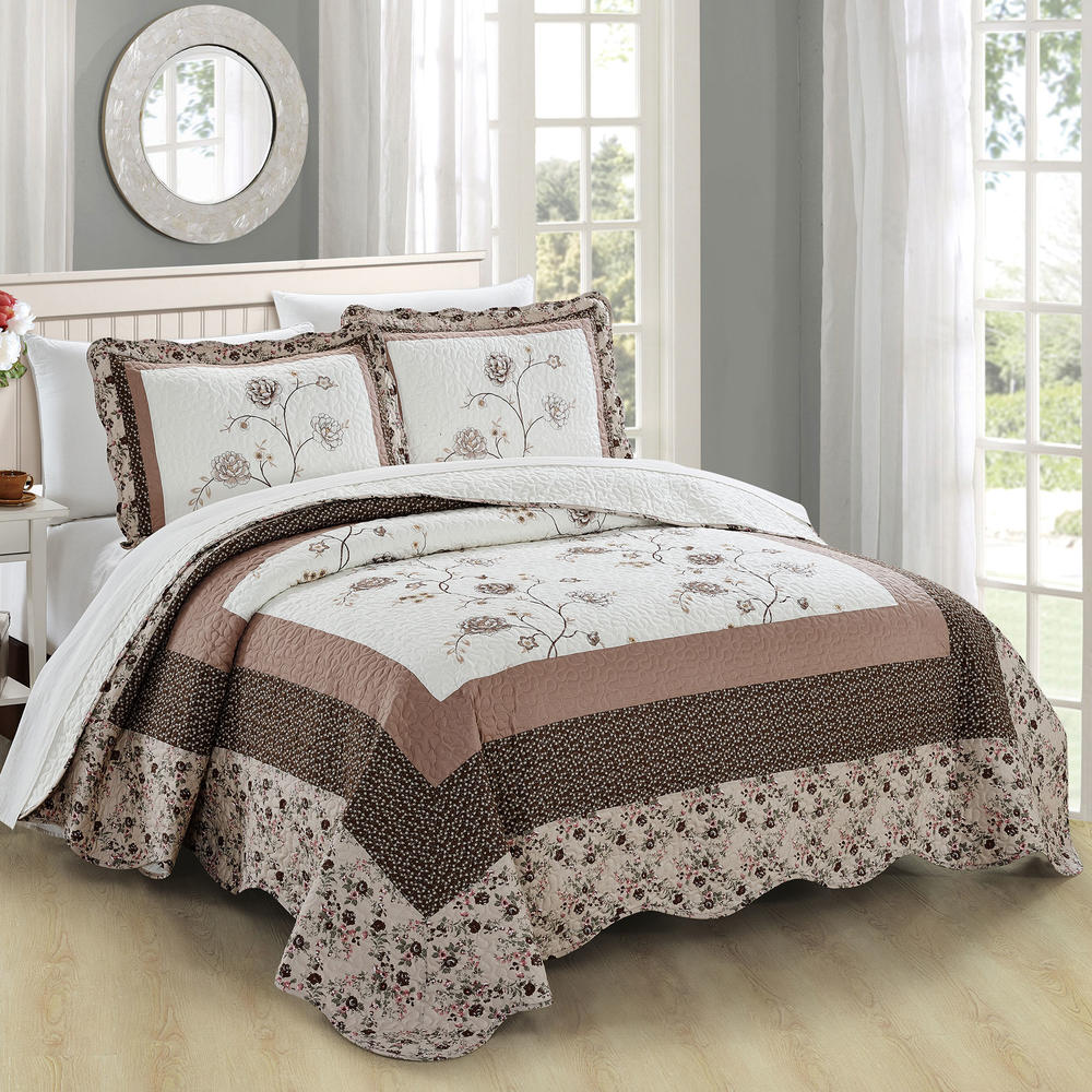 Serenta Dorset 3 Piece Bed Spread Coverlet Set