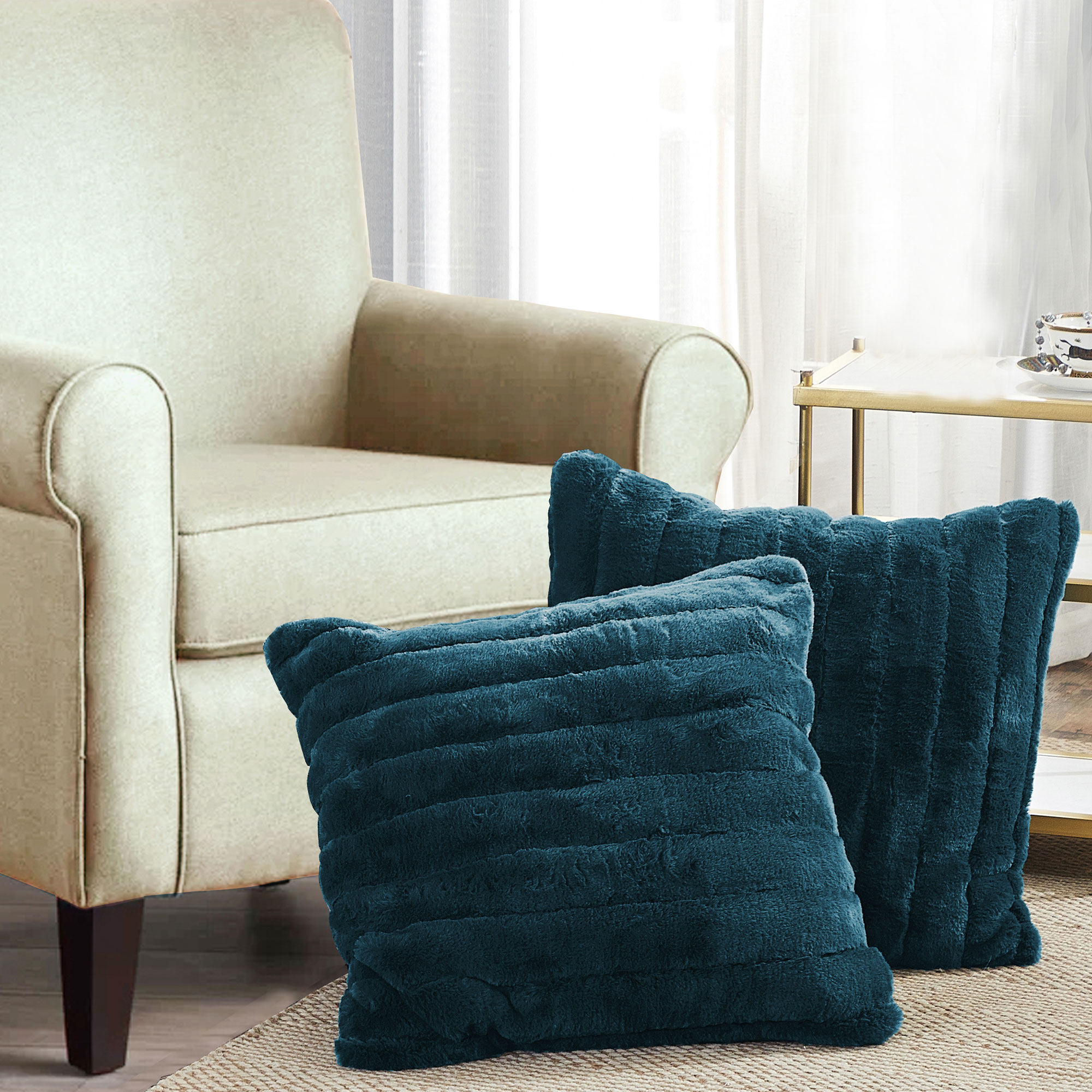 Decorative Pillows Faux Fur Sears