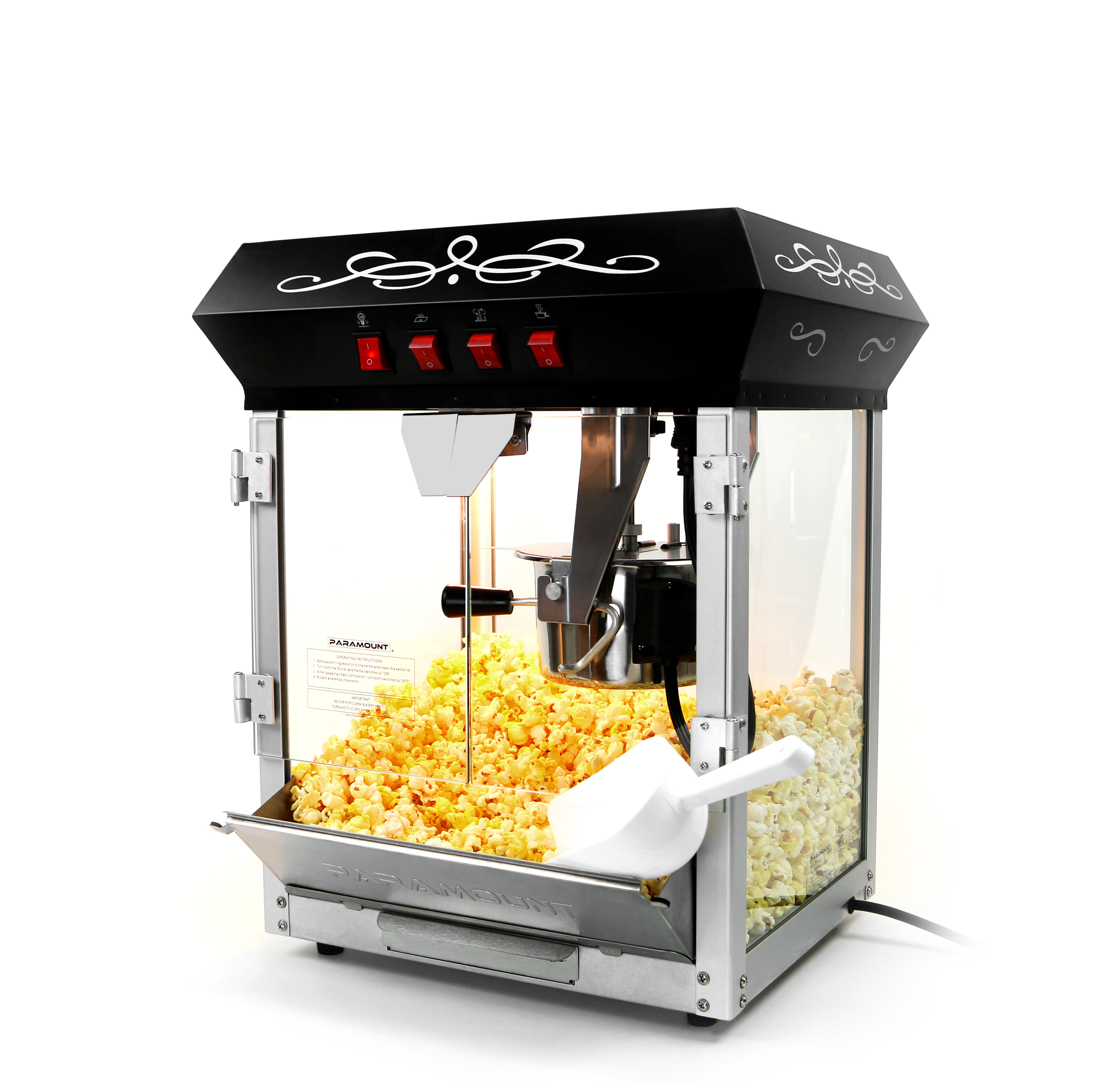 P-601B Paramount 6oz Popcorn Maker Machine - New Upgraded Feature
