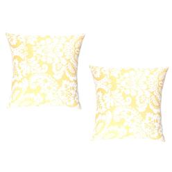 PRIMA LINEN 2-Pack Spring Floral Decorative Print (18"x18") Square Luxury Throw Pillow Cushion Cover Cases Collection Set