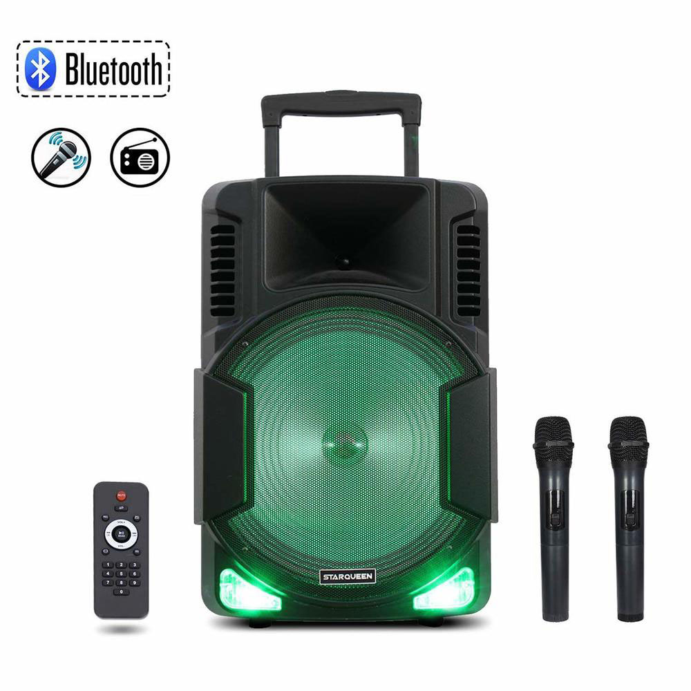bluetooth rechargeable dj pa speaker kmart