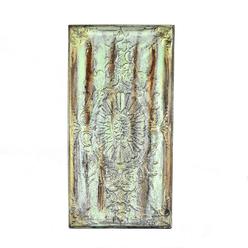 Foreside Antique Ceiling Panel Wall Art - Oxidized Copper Patina