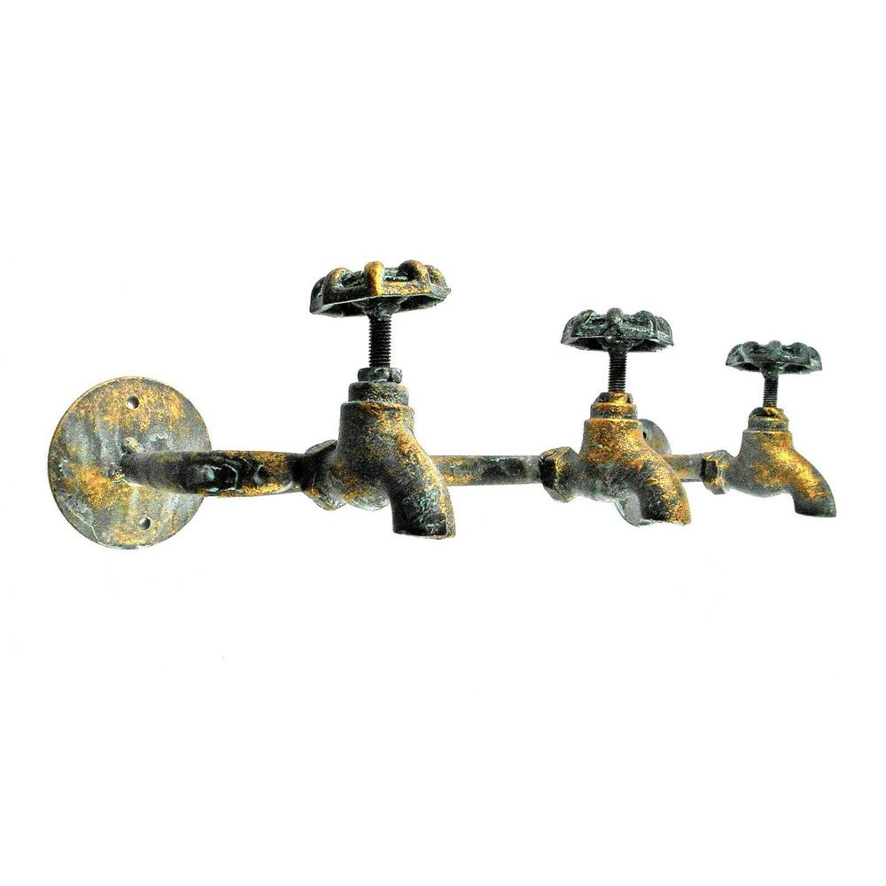 Tripar 3 Knob Water Spigot Wall Hook Rack – Water Faucet Wall Hooks