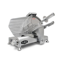 KitchenWare Station KWS KitchenWare Stat KWS Metal collection commercial 320W 10 Inch Meat Slicer MS-10DS Anodized Aluminum Base with Stainless Steel Blade + Blade Remov