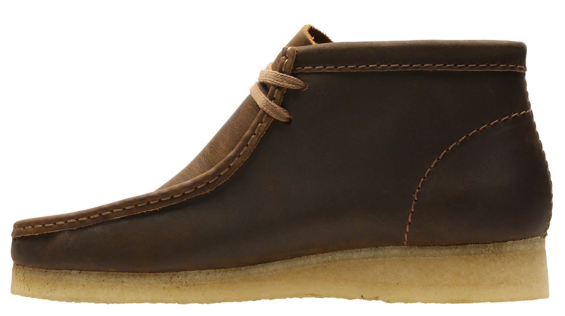 men's clarks wallabee beeswax leather
