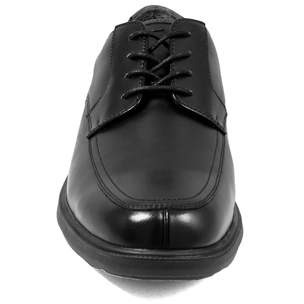 Nunn Bush Men's Marshall St (Black) Split Toe Lace Oxford Walking Shoe