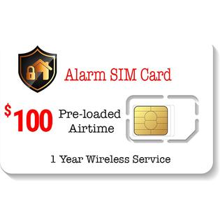 SpeedTalk Mobile $100 Prepaid Alarm SIM Card for GSM Home Security Alarm System + GPS Tracker