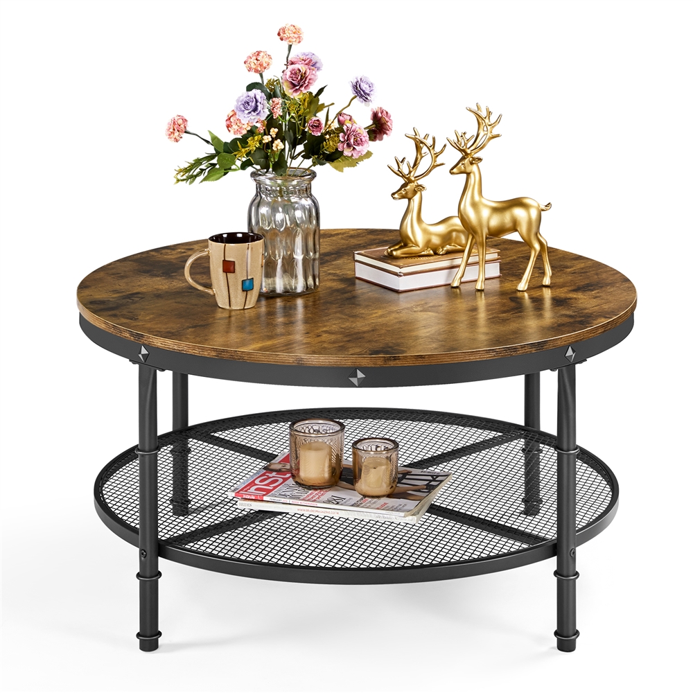 Rustic Round Coffee Table / J N Rusticus Lowther Round Coffee Table Furniture From J N Rusticus Ltd Uk / Flitch rectangular wood coffee table.