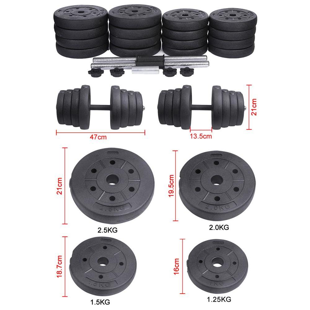 Yaheetech 66 lbs Dumbbell Set for Biceps Exercise Fitness Weight Training Body Building