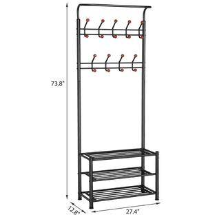 Yaheetech Clothes Coat Stand Shoes Rack Umbrella Stand Entry