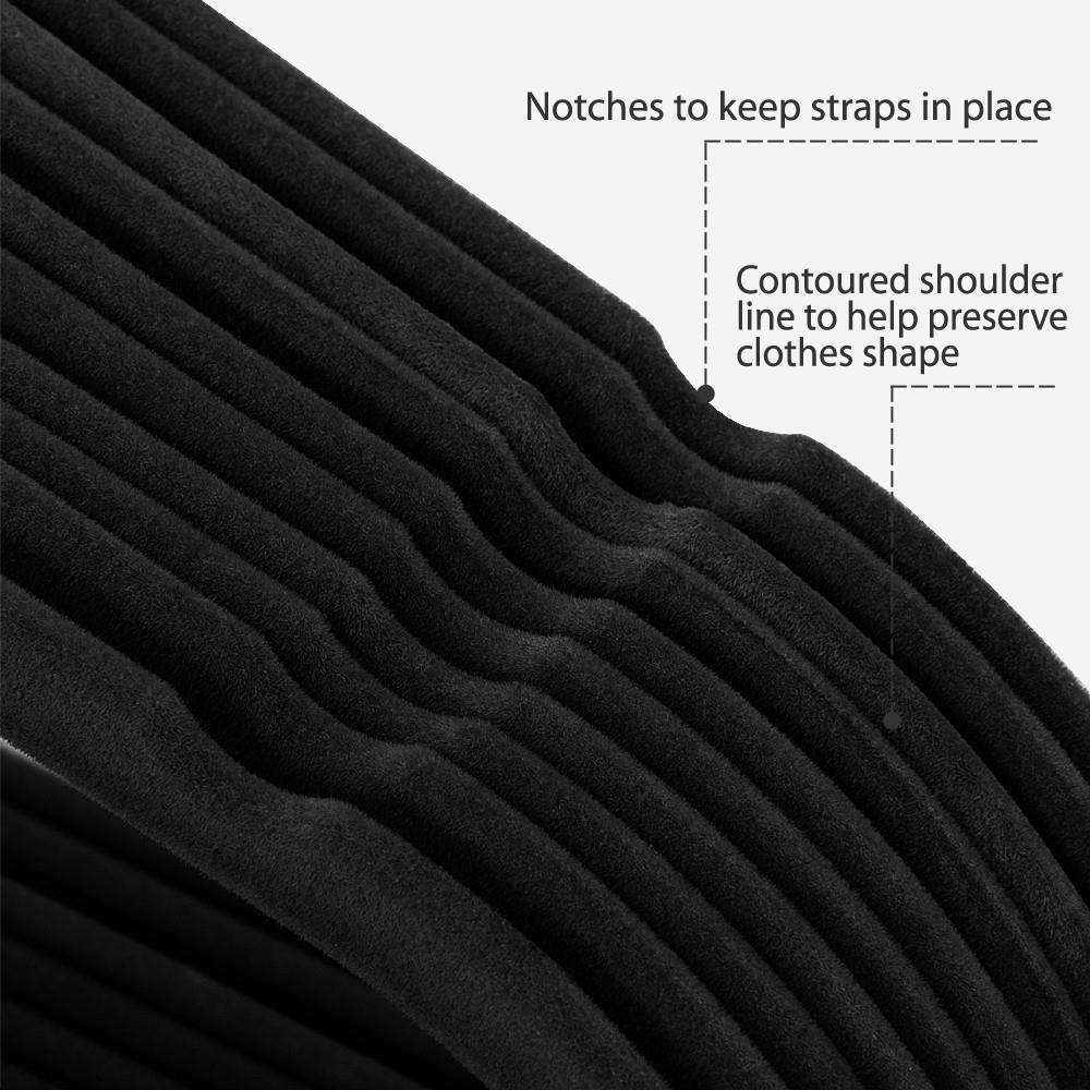 Yaheetech Non Slip Velvet Hangers - 100 Pack Clothes Hanger