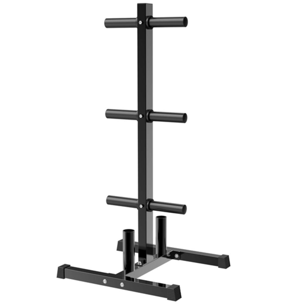 Yaheetech 2''Olympic Weight Plate and Barbell Storage Tree Stand Rack Rack