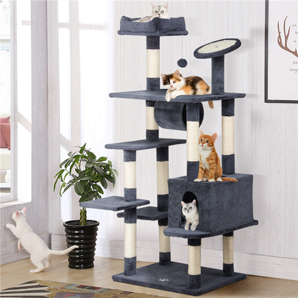 cat tree with tunnel