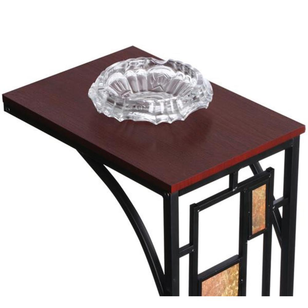 Yaheetech 2 PCS Couch Living Room Sofa Side End Snack Table Tray Stand Rack