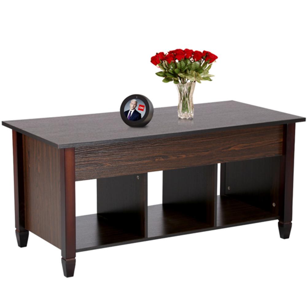 Yaheetech Modern Lift-Top Coffee Table w/Hidden Compartment & Storage Living room