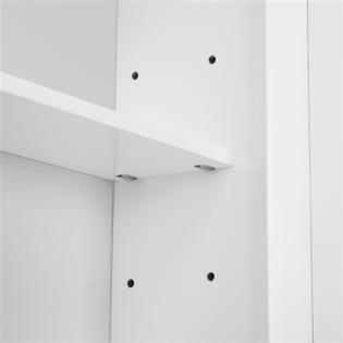 Yaheetech Medicine Cabinets Wooden Bathroom Wall Cabinet With Double Mirror Doors Adjustable Shelf White
